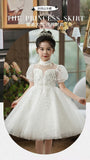 Kamames  Children's Dress High-End  New Spring/Summer Flower Girl Wedding Dress Girls' Birthday Princess Skirt Violin Costume