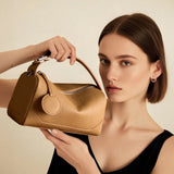 KAMAMES 2025 TOGO first-layer cowhide women's bag fashion leather New Boston bag versatile trend portable messenger bag
