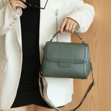 women's bags, genuine leather portable small square bags, fashionable atmosphere, first layer cowhide bubble pattern messenger shoulder bag tide 5567
