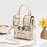 KAMAMES New Mini Handbag Fashion Luxury Ornament Crossbody One Shoulder Phone Bag Retro Fingerprint Small Square Bag Bags