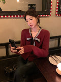 2025 popular winter new temperament versatile Australian wool bottoming shirt long-sleeved knitted sweater women's top 25199