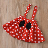 Kamames  European and American Style Summer Girls' Skirts Minnie Princess Dress Strap Bubble Dress Baby Birthday Dress Polka-Dotted Western Style Suit