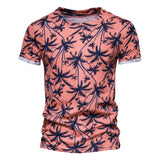 KAMAMES 2025 Clearance Treatment 2021 Summer New Printed T-Shirt Trendy Crew Neck Men's Bottom Shirt Casual Men's Top