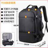 KAMAMES New Waterproof Derm Backpack Men's Printed Logo Large Capacity Scalable Travel Bag Multi-Functional Computer Backpack