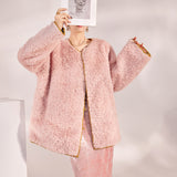 New autumn and winter new Chinese temperament unique jacquard color matching design sense wearing retro cotton jacket MX017