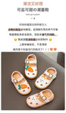 KAMAMES Girls' Closed Toe Sandals  New Children's Beach Shoes Summer Non-Slip Soft Bottom Baby Western Style Internet Celebrity Toddler Shoes