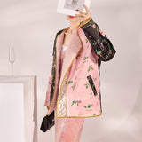 New autumn and winter new Chinese temperament unique jacquard color matching design sense wearing retro cotton jacket MX017