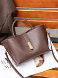 bag women's new first-layer vegetable tanned cowhide tote bag niche fashion commuter handbag women's messenger bag