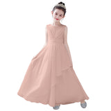 Kamames  Direct Selling Girls' Dress White Gauzy Dress Children's Piano Orchestral Instrumental Performance Suit Poetry Recitation Performance Dress