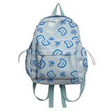 Xiulong Simple Cute Backpack College Vintage Small Backpack Mori Style Little Bear Cartoon Printed Student Schoolbag