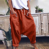 kamames Autumn New Casual Elastic Saggy Pants HOTan and NEWn Foreign Trade Fashion Lace-up Harem Pants Women's Trousers