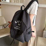 Summer New Backpack Ins Trendy Korean Style Male and Female Students Backpack Simple Large Capacity Junior and Middle School Students Schoolbag