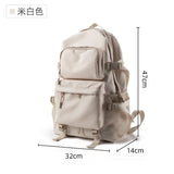 KAMAMES INS New Trendy Casual Backpack Men's Large Capacity Travel Backpack College Students Bag Trendy Brand Computer Bag Women