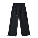 kamames NEWn-Style HOTan and NEWn-Style Design Sense Loose Bow Overalls Women's Hot Girl Straight Pants Casual Paratrooper Pants