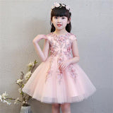 Kamames  Girl's Princess Dress Flower Girl Wedding Dress Children's Piano Performance Costume Catwalk Tulle Tutu Birthday Party Formal Dress Host Summer