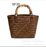 KAMAMES Factory Wholesale Dragon Boat Festival Portable Gift Box Packaging Bag Hand-Woven Women's Handbag Holiday Vacation Beach