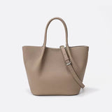 KAMAMES Tote Bag Women's  New Genuine Leather Bag Women's High-Grade All-Match Shoulder Bag Niche Commuter Portable Crossbody Bag