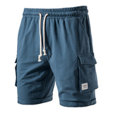 KAMAMES 2025 Summer beach Popular trade high street 2025n pure cotton sports casual pants men's washed terry Japanese straight shorts five points