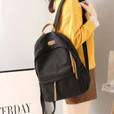 South Korea Schoolbag Female Ins Mori All-Match Backpack Korean Simple High School Junior High School Student Japanese Style Good-looking Backpack