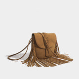 KAMAMES Southeast Asian Popular Bag Female  Winter New Faux Deerskin Velvet Bag Cover Diagonal Shoulder Tassel Bag in Stock