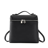 KAMAMES 2025 First layer cowhide shoulder bag women's popular new fashion piana backpack leather women's bag travel large-capacity schoolbag