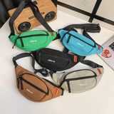 KAMAMES Chest Bag Male Student Sports Small Messenger Bag Japanese Fashion Brand Boys Riding Small Shoulder Bag Lightweight Mobile Phone Waist Bag