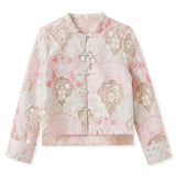 High-end new Chinese style  summer new national style treasure flower embroidered mulberry silk jacket vest set N4023