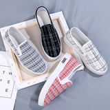 kamames New Canvas Shoes Women's Slip-on Flat Student Shoes Cross-Border Foreign Trade Stall Wholesale Soft Bottom Non-Slip Casual Shoes