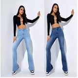 kamames Retro Women's Jeans HOT and NEW Cross Border Foreign Trade New Women's High Elastic Slim Jeans Women