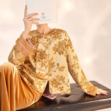 popular autumn new new Chinese style embroidered design top loose long sleeve jacket women M9043