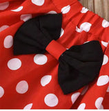 Kamames  European and American Style Summer Girls' Skirts Minnie Princess Dress Strap Bubble Dress Baby Birthday Dress Polka-Dotted Western Style Suit