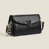 KAMAMES Niche Retro Frosted Mickey Underarm Bag High-Grade Soft Leather Women's Shoulder Bag Multi-Compartment Large-Capacity Crossbody Bag