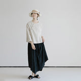 popular spring new Chinese coat new, beige round neck seven-quarter sleeve Chinese top women's B0119