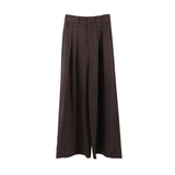 2025 THE MIND Tencel Drop Wide Leg Casual Pants Women's 2025 Thirteen Lines Early Spring High Waist Versatile Long Pants T008