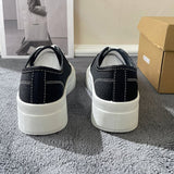 kamames Spring and Summer New Canvas Shoes Women's Cute Japanese Style Thick Sole Increased Ugly and Cute Big Head Shoes Tide Retro Easy Matching White Shoes