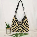 KAMAMES Summer New Woven Bag Adjustable Shoulder Strap Crossbody Straw Bag