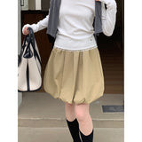 2025 THE MIND High Waist Skinny Bud Skirt 2025 Thirteen Lines Summer New Korean Version Simple Versatile Short Skirt T269