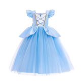 Kamames  European and American Princess Style Knitted Dress Long Princess Dress Beier Princess Cinderella Girl Princess Dress Snow White outside