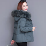 Padded jacket women's winter new large size loose padded jacket Korean version popular fashion warm down cotton padded jacket