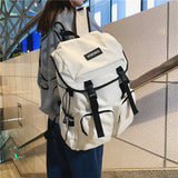 KAMAMES Nylon Backpack Women's Large Capacity Travel Leisure Backpack Male College Student Oxford Cloth Schoolbag Sports Outdoor