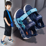 KAMAMES Children's Sandals  Summer New Soft Bottom Non-Slip Fashion Medium and Big Children Sports Casual Open Toe Beach Sandals