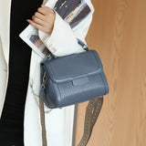 women's bags, genuine leather portable small square bags, fashionable atmosphere, first layer cowhide bubble pattern messenger shoulder bag tide 5567