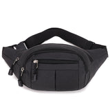 KAMAMES Multi-Functional Waist Bag Men's Canvas Exercise Running Clothes Mobile Phone Belt Bag Female Small Work Site Waterproof and Hard-Wearing