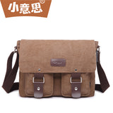 KAMAMES Cross-Border Supply Canvas Bag Men's Shoulder Bag Messenger Bag Casual Student Schoolbag Messenger Bag Factory Wholesale Hot Sale