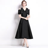Bridesmaid Dress Premium Sister Dress Muse Fan Solid Color Skinny Satin Medium and Long Slim Dress Summer