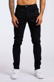 2025 2025 Express new denim men's pants New ins trend black slim-fitting high-waisted denim pants men
