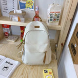 South Korea Schoolbag Female Ins Mori All-Match Backpack Korean Simple High School Junior High School Student Japanese Style Good-looking Backpack