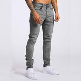 2025 2025 Express new denim men's pants New ins trend black slim-fitting high-waisted denim pants men