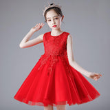 Kamames  Children's Princess Dress Summer Clothes Children's Wear Western Style Girls' Summer Dress Children Tulle Tutu Children's Day Performance Dress