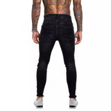 2025 2025 Express new denim men's pants New Popular trade ripped trend black slim denim pants men